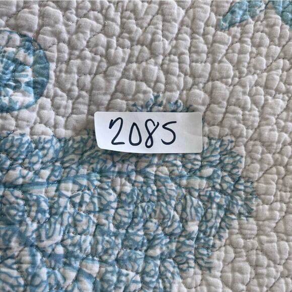 SIGRID OLSEN HOME Bedspread Quilt "85 x 81.5" Sea Life Quilted Blanket Cotton - Picture 3 of 12